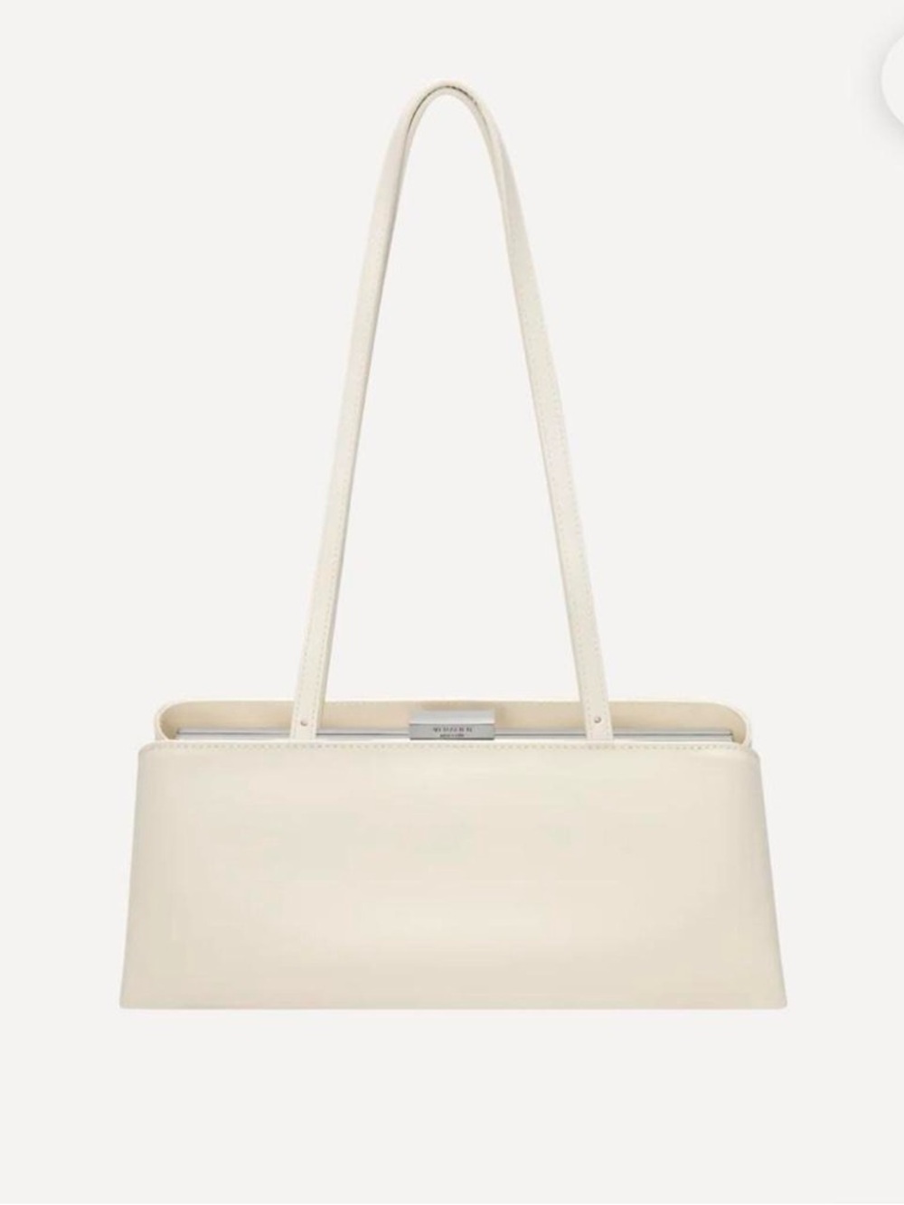 VERAFIED Silver Ivory Éclair Bag